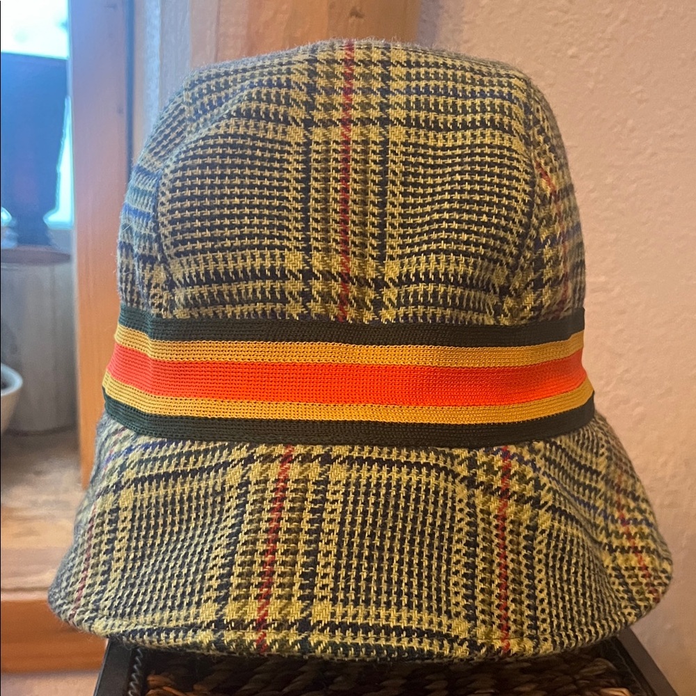 Vintage Foravi Plaid Wool Bucket Hat Made USA 90s SoHo - Unisex